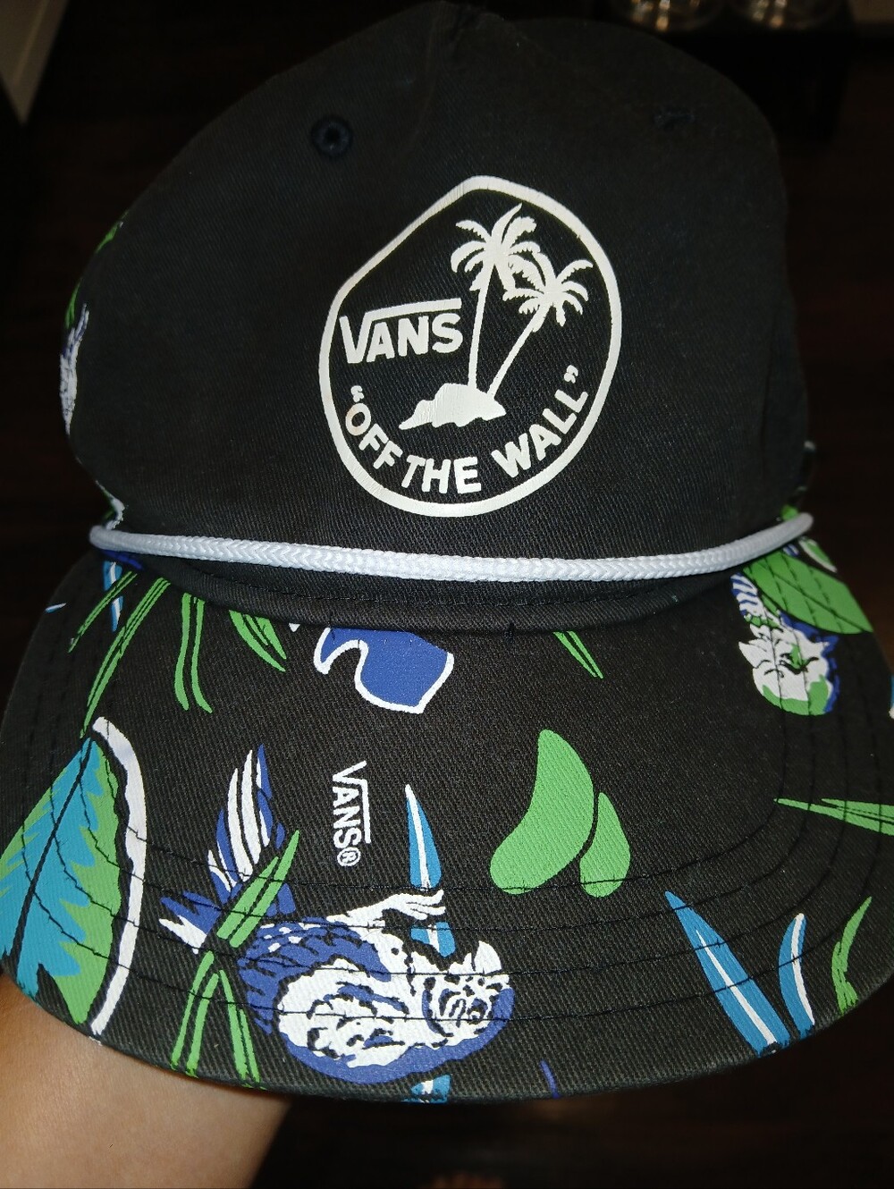 Vans Off The Wall Broloha Tropical Surf Hat Rope Snapback Cap